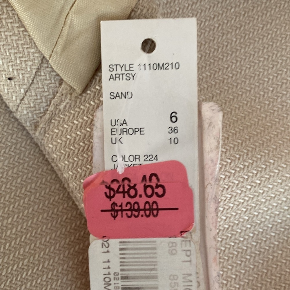 Alex Marie Cream and Gold Chain Detail Dress and Jacket Size 6 NWT - Picture 12 of 14